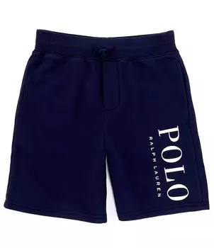 Махровые шорты с логотипом Polo Ralph Lauren Big Boys 8–20, синий