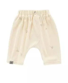 Махровые штаны с искусственной планкой OMAMImini, коричневый/бежевый