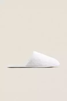 Махровые тапочки Zara, белый