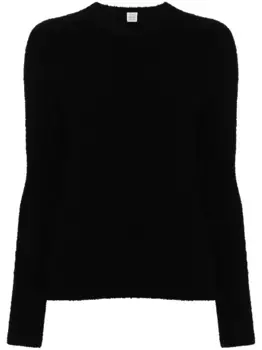 Махровый джемпер TOTEME, черный