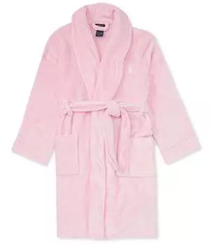 Махровый халат для игроков в поло Polo Ralph Lauren для больших детей 8–20 лет, розовый