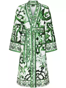 Махровый халат DOLCE & GABBANA, белый