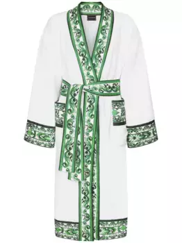 Махровый халат DOLCE & GABBANA, белый