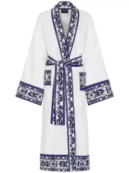 Махровый халат DOLCE & GABBANA, белый