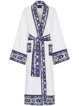 Махровый халат DOLCE & GABBANA, белый