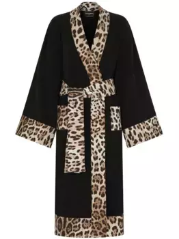 Махровый халат DOLCE & GABBANA, черный