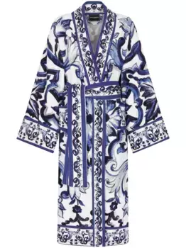Махровый халат DOLCE & GABBANA, синий