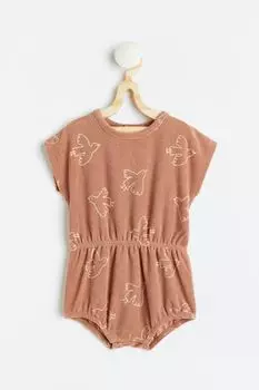 Махровый комбинезон H&amp;M, бежево-розовый