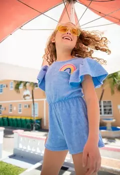 Махровый комбинезон Rainbow Lola + The Boys, синий