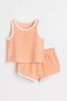 Махровый комплект из 2 предметов H&amp;M, абрикос