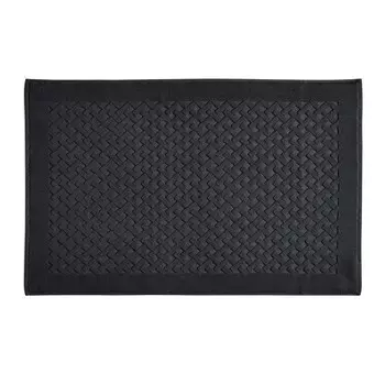 Махровый ковер из чистого хлопка, однотонный - жемчужный Lisola Basic, черный