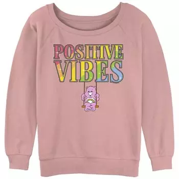 Махровый пуловер с напуском и рисунком Care Bears Cheer Bear Vibes для юниоров Licensed Character