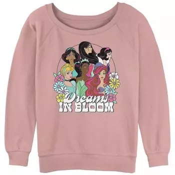 Махровый свитшот с напуском Disney's Juniors' Dreams In Bloom с рисунком Licensed Character, розовый