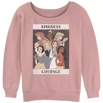 Махровый свитшот с напуском Disney's Princesses Junior' Kindness And Courage с рисунком Licensed Character