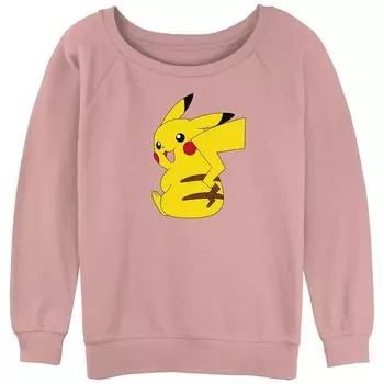 Махровый свитшот с напуском и рисунком Pokmon Cute Pikachu для юниоров Licensed Character
