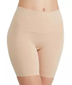 Maidenform Женские бесшовные утягивающие шорты Ultra Control Thigh Slimmer, цвет latte lift