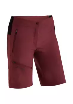 Maier Sports Bermudas "Latit Short Vario", короткие женские походные брюки, современные уличные бермуды, трекинговые брюки, красный