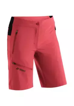 Maier Sports Bermudas "Latit Short Vario", короткие женские походные брюки, современные уличные бермуды, трекинговые брюки, красный