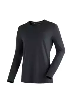 Maier Sports с длинными рукавами "Horda L/S M", мужская рубашка с длинными рукавами для походов и отдыха, черный