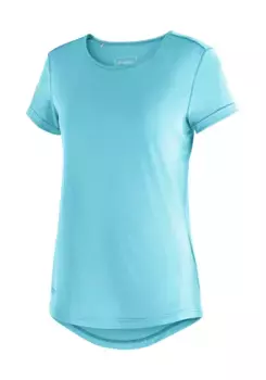 Maier Sports T-shirt "Horda S/S W", женская рубашка с короткими рукавами для походов и отдыха, джинсовый