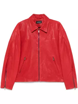 Mainless кожаная куртка, красный