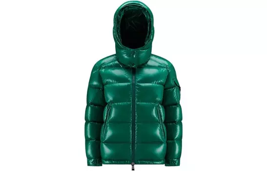 Maire Пуховик женский зеленый Moncler