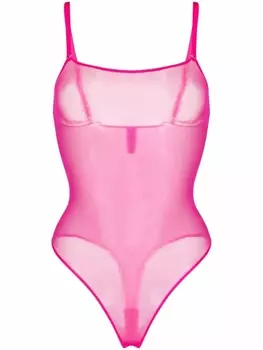 Maison Close боди со стрингами, розовый