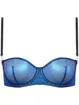 Maison Close бюстгальтер-балконет Blue Angel, синий
