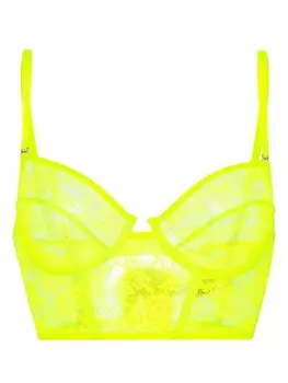 Maison Close бюстгальтер с половинной чашкой, желтый