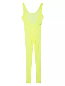 Maison Close комбинезон с открытой спиной, желтый