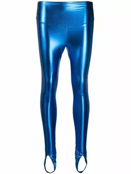 Maison Close легинсы Blue Angel с эффектом металлик, синий
