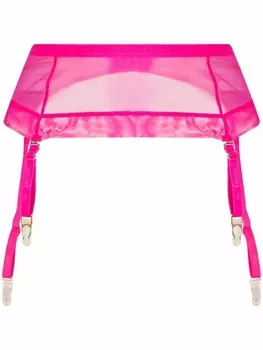 Maison Close полупрозрачный пояс для чулков, розовый