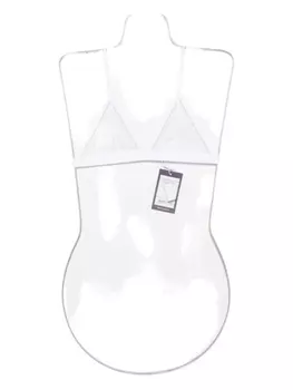 Maison Close Pure Tentation бюстгальтер из сетки с треугольными чашечками, белый