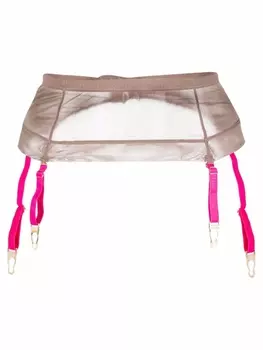 Maison Close сетчатый пояс для чулков, нейтральный цвет