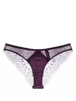 Maison Close трусы-брифы Villa Satine Culotte Ouvert, фиолетовый