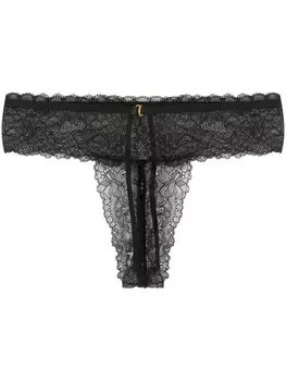 Maison Close трусы-танга Le Petit Secret с вырезными деталями, черный