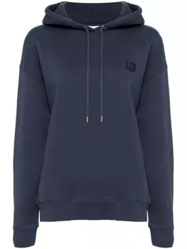 Maison Kitsun декорированное худи, синий