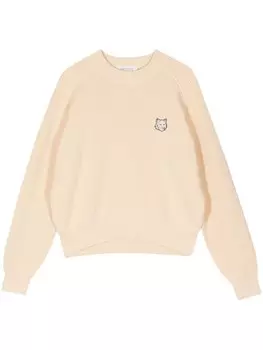 Maison Kitsun джемпер с аппликацией Bold Fox, нейтральный цвет