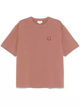 Maison Kitsun футболка Bold Fox Head, коричневый