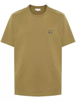 Maison Kitsun футболка Bold Fox Head, зеленый