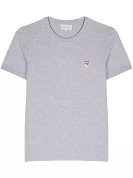 Maison Kitsun футболка с логотипом, серый