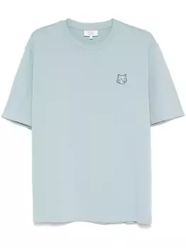 Maison Kitsun футболка с нашивкой, синий