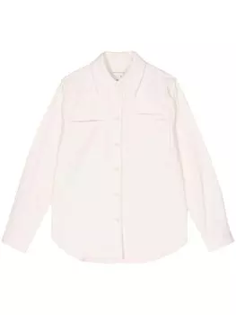 Maison Kitsun рубашка с накладными карманами, серый