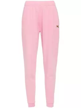 Maison Kitsun спортивные брюки с аппликацией «Голова лисы», розовый