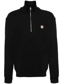 Maison Kitsun толстовка Fox Head, черный