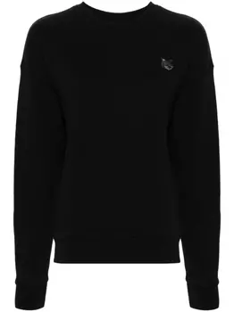 Maison Kitsun толстовка с аппликацией Fox, черный