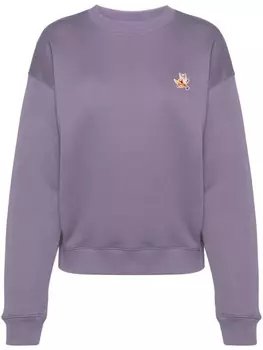 Maison Kitsun толстовка с логотипом, фиолетовый