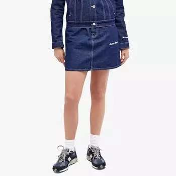 Maison Kitsune Мини-юбка трапециевидного силуэта, синий