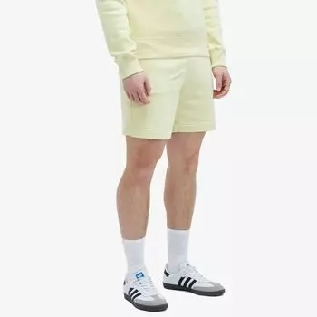 Maison Kitsune Спортивные шорты с рукописным текстом, желтый