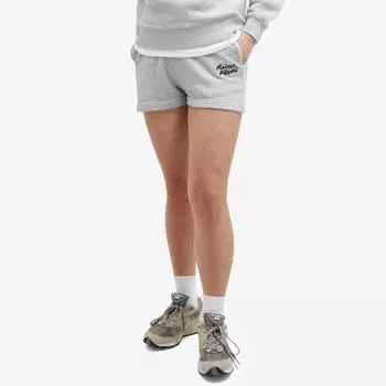 Maison Kitsune Спортивные шорты стандартного размера с логотипом Handwriting, серый